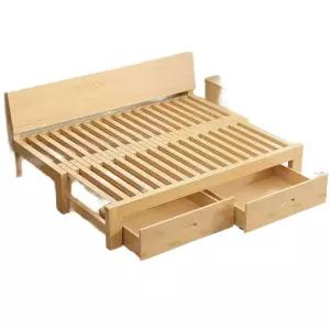 확장형 소파베드 나무 깔판 전체 가구 베드 접이식 프레임 거실 원목 스툴