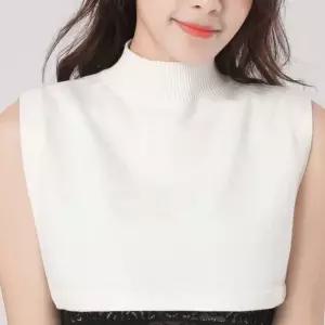 여성 공갈 목폴라 니트 레이어드 이너 목티 겨울 2색 겨울이너 페이크카라