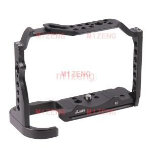 스틸 퀵 릴리스 토끼 케이지 조작 핸들 필름 암 지원 브래킷 캐논 호환 EOSR7 카메라 비디오 led 삼각대 용