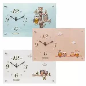 부엉이벽시계 부엉이 액자형 벽시계 테이블 겸용