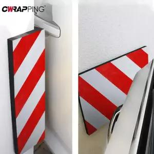 자동차 거품 스티커 경고 표지판 범퍼 빨간색 흰색 주차 차고 문 보호 스크래치 보호기 장식 액세서리