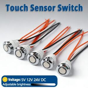 LED 스트립 조명용 5V-24V DC 디머 터치 스위치 무단계 밝기 조절 버튼 컨트롤
