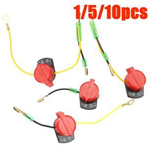 1/5/10개 2/3선 엔진 파워 스톱 온/오프 킬 스위치 컨트롤 (혼다 호환 GX120 35120-Z0T-831 용)