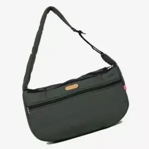 애견산책가방 강아지 슬링백 다크그린 L 푹신한 애견 이동가방 1P