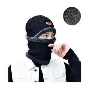 넥워머 방한 비니 혹한기 융털 기모 안감 방한모 세트