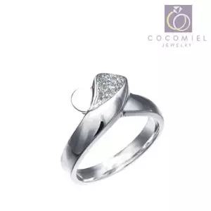 수공예은반지 커플 우정 실버반지 은반지 링 연인 패 하트하트R-65