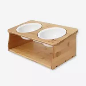 [반려] 강아지 고정형 식기 2구 1P 고양이 밥그릇 물그릇