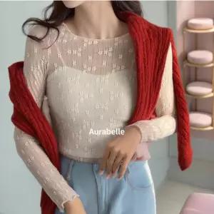 꽃별 브라탑 시스루블라우스 나시타이 아우라벨르 레이스티셔츠 해변룩 쉬폰 정장이너