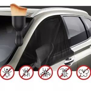 차량용 방충망 통풍 햇빛 차박 캠핑 썬쉐이드 앞문 다용도 먼지 브러쉬 세트