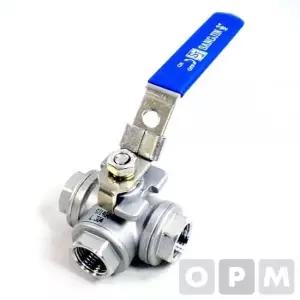 SJ 스텐삼방볼밸브 15A 배관용품 배관부속 배관부품 밸브