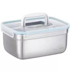 냉장고정리 스텐락 한손 핸디 김장통 스텐 밀폐용기 김장용기 6L