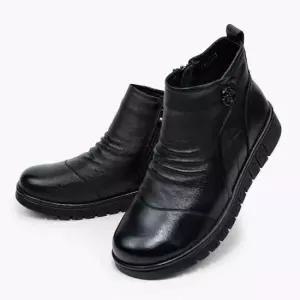 발목부츠 소가죽 털안감 겨울 숏부츠 쿠션인솔 키높이 옆지퍼