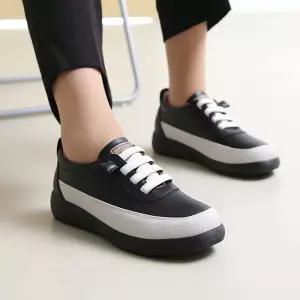 [백화점 정품] 원더슈즈 브룩스 투톤밴딩 가죽 스니커즈 3.5CM P-S71