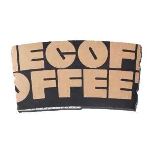 컵홀더 300/390ml(10/13온스) 더커피 블랙 1000개 테이크아웃 종이 커피