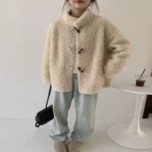 뽀글이자켓 양털무스탕 퍼아우터 재킷 캐주얼 여성 데일리