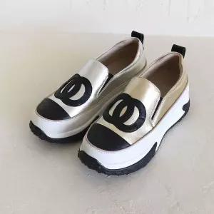 [백화점 정품] 원더슈즈 샤이니스타 컴포트 쿠션 미끄럼방지 키높이 슬립온 6.5CM BD-LN3366