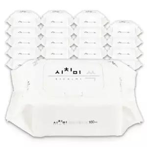 한스웰 시치미 쓱 데일리 물티슈 캡형 100매 x 20팩