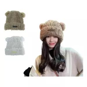 겨울 곰돌이모자 귀여운 뽀글이 방한모 털모자