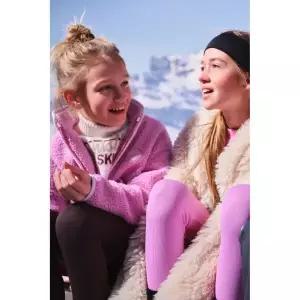 ZARA 스키 컬렉션 시어링 점퍼 - 로즈핑크 {WLM}