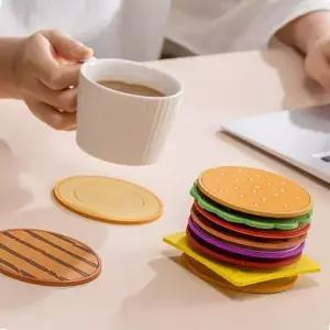 감편세척컵받침 아이디어 컵트레이 카페 커피잔 유리잔매트 8P 아버지선물