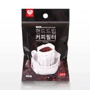 하니 핸드드립 커피필터 15매입 W 핸드드리퍼