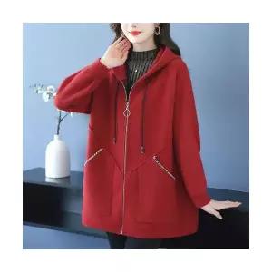 여자 롱 모직 추동 트렌디 아이템 가디건 빅사이즈 도톰한 카디건 중기장 HT4