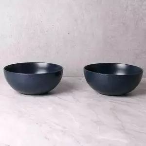 루전 네이비 니트 면기 세트 2인 신혼 부부 주방 그릇 면기세트