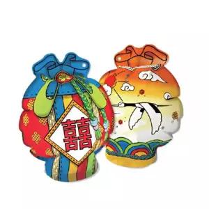 컬러룬 오뚝이 복주머니 (학)