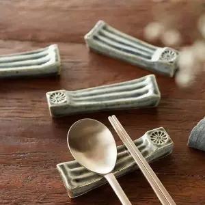 이천도자기 돌비 수저 젓가락 받침 4P 세트 받침대 젓가락