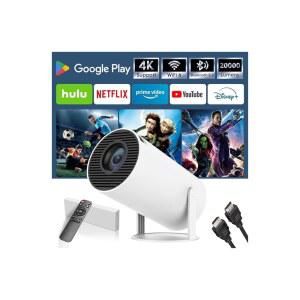 WiFi 블루투스가 지원되는 미니 프로젝터 SUMTAB 2025 업그레이드 휴대용 프로젝터 1080P 4K 지원 비디오 프로젝터 내장 넷플릭스 iOS / Android / Windows와 호환