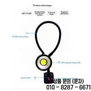 LED 작업등 마그네틱 베이스 유연한 구스넥 램프 선반 밀링 드릴 프레스 산업용 조명 EU 플러그 220V 5W