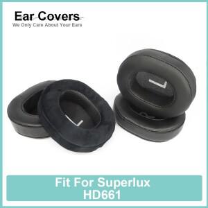Superlux HD661 헤드폰 이어 쿠션 용 패드 단백질 벨벳 양모 폼 블랙 편안한