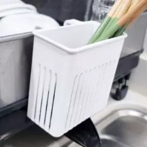 식기건조대 걸이형 수저통 물빠짐 숟가락통