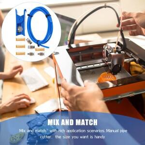 1세트 고 3D 프린터 PTFE 튜브 키트( 레이저 커터 공압 피팅 포함) - 정밀도 향상 미끄러짐 감소 긴 수명