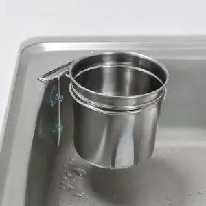 싱크대용 스텐 숟가락불림통 세트 스텐설거지통