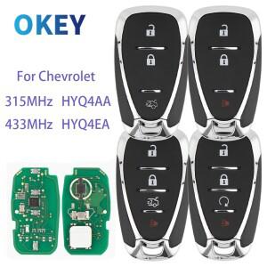 Okey 원격 자동차 키 315 433M 호환Hz HYQ4AA 쉐보레 호환 크루즈 말리부 스파크 카마로 이쿼녹스  적합