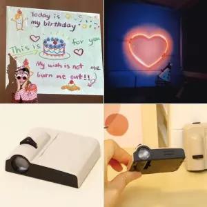 미니빔 생일 하트 이벤트 빔프로젝터 생일빔 하트빔          RAM