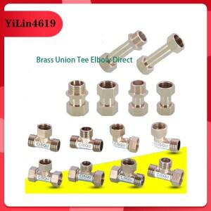 파이프 피팅 구리 라이브 조인트 티 가정용 온수기 가스 1/2 내부 와이어 외부