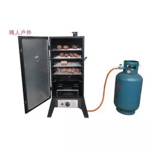 훈연기 바비큐 그릴 펜션 캠핑 검정 훈제 가스형 훈연기계