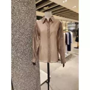 [지고트](대전신세계)JS4E0BL501[시스루 오간자 셔츠 블라우스]