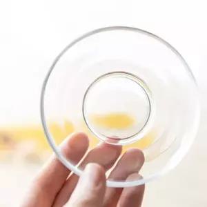 유리 무지 유리 차받침 6p 세트 코스터 찻잔 홈카페 플레이팅