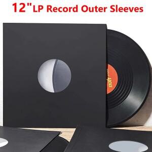 10pcs 12 인치 비닐 레코드 슬리브 LP 커버 Resealable 외부 복합 크래프트 종이 가방 보관