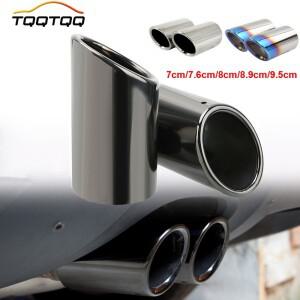 스테인레스 스틸 자동차 배기 머플러 팁 파이프 커버, 아우디 A1 A3 A4 TT 2009-2015, 폭스바겐 파사트, 세