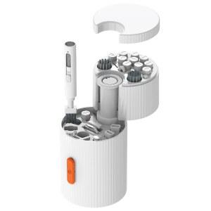 스마트폰 헤드폰 컴퓨터 모니터 카메라렌즈 화이트용 Ryaacphi 다기능 전자 청소 키트 충전 포트 클리너