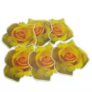 실리콘컵받침 장미 컵받침 찻잔 커피잔 컵 홀더 티 코스터 세트 6P