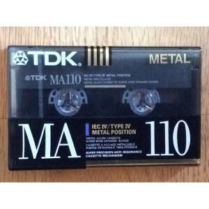 TDK MA110 금속 바이어스 합금 110분 카세트 테이프