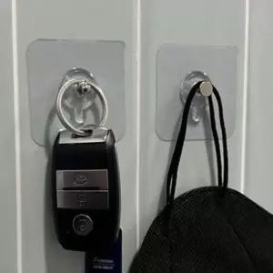 부착식 마스크걸이 나사 후크 무타공 액자 시계걸이1p