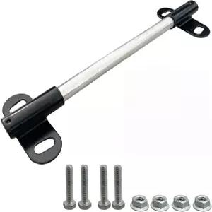 5/8인치 휠바로우 액슬 10인치 x 0.63인치 샤프트 및 2.1인치 3.3인치 브래킷에 볼트와 너트가 포함된