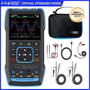 FNIRSI 2C53T 업그레이드된 휴대용 오실로스코프, 50MHz 대역폭, 3IN1 디지털 멀티미터 DDS 발생기, 250MSs