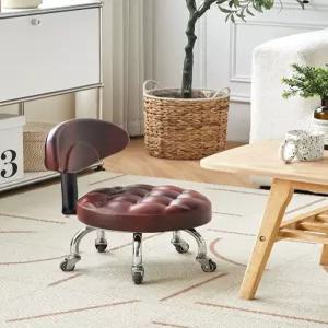 이동식 등받이 의자 바퀴달린 낮은 스툴 체어 좌식 보조